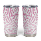 Pink New Zealand Puhoro Maori Tattoo Tumbler Cup