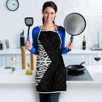 Black New Zealand Puhoro Maori Tattoo Apron