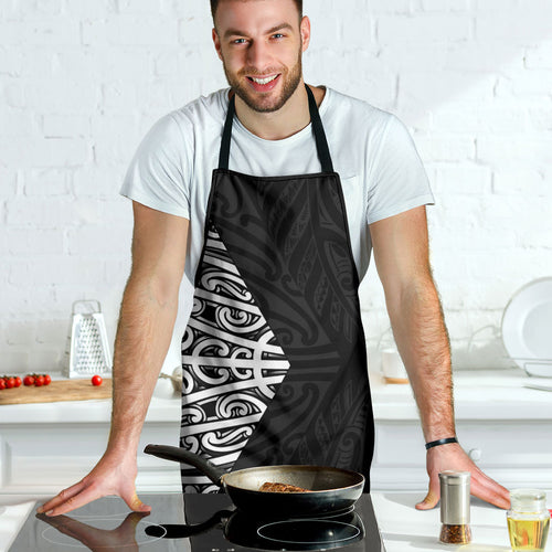 Black New Zealand Puhoro Maori Tattoo Apron