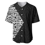 Black New Zealand Puhoro Maori Tattoo Baseball Jersey