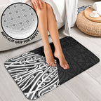 Black New Zealand Puhoro Maori Tattoo Bathroom Set