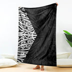 Black New Zealand Puhoro Maori Tattoo Blanket