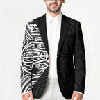 Black New Zealand Puhoro Maori Tattoo Blazer