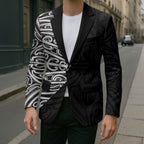 Black New Zealand Puhoro Maori Tattoo Blazer