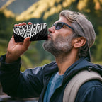 Black New Zealand Puhoro Maori Tattoo 4 in 1 Can Cooler Tumbler