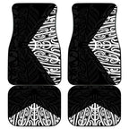 Black New Zealand Puhoro Maori Tattoo Car Mats