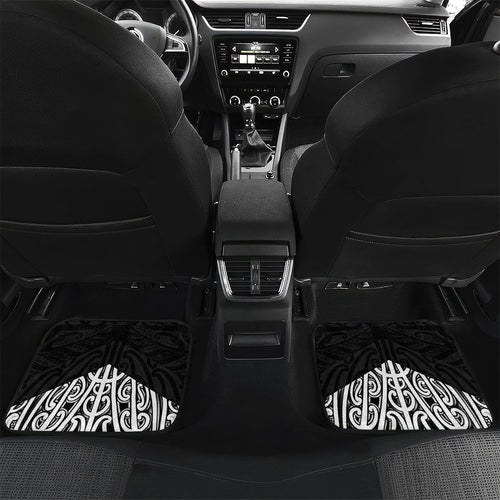 Black New Zealand Puhoro Maori Tattoo Car Mats