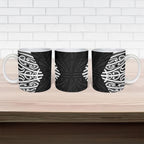 Black New Zealand Puhoro Maori Tattoo Ceramic Mug