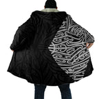 Black New Zealand Puhoro Maori Tattoo Cloak