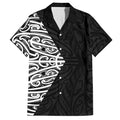Black New Zealand Puhoro Maori Tattoo Hawaiian Shirt