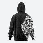 Black New Zealand Puhoro Maori Tattoo Hoodie