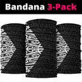 Black New Zealand Puhoro Maori Tattoo Neck Gaiter