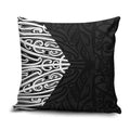Black New Zealand Puhoro Maori Tattoo Pillow Cover