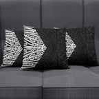 Black New Zealand Puhoro Maori Tattoo Pillow Cover