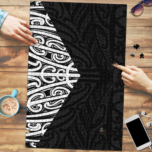 Black New Zealand Puhoro Maori Tattoo Puzzle