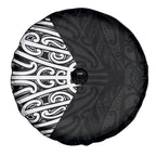Black New Zealand Puhoro Maori Tattoo Spare Tire Cover