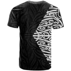 Black New Zealand Puhoro Maori Tattoo T Shirt