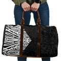 Black New Zealand Puhoro Maori Tattoo Travel Bag