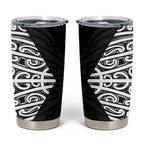 Black New Zealand Puhoro Maori Tattoo Tumbler Cup