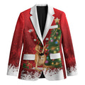 Australia Christmas In July Blazer Kangaroo Santa With Aussie Wine