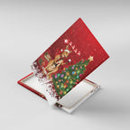 Australia Christmas In July Canvas Wall Art Kangaroo Santa With Aussie Wine