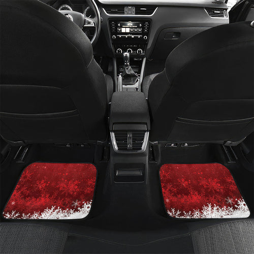 Australia Christmas In July Car Mats Kangaroo Santa With Aussie Wine