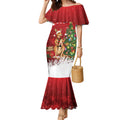 Australia Christmas In July Mermaid Dress Kangaroo Santa With Aussie Wine
