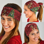 Australia Christmas In July Neck Gaiter Kangaroo Santa With Aussie Wine