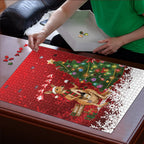 Australia Christmas In July Puzzle Kangaroo Santa With Aussie Wine