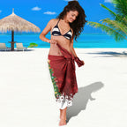 Australia Christmas In July Sarong Kangaroo Santa With Aussie Wine