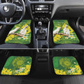 Personalised Australia Golden Wattle And Cacatua Galerita Car Mats Aboriginal Art