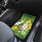 Personalised Australia Golden Wattle And Cacatua Galerita Car Mats Aboriginal Art