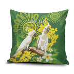 Personalised Australia Golden Wattle And Cacatua Galerita Pillow Cover Aboriginal Art - Aussie Hoodie