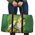 Personalised Australia Golden Wattle And Cacatua Galerita Travel Bag Aboriginal Art - Aussie Hoodie