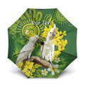 Personalised Australia Golden Wattle And Cacatua Galerita Umbrella Aboriginal Art - Aussie Hoodie