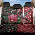 Personalised Australia Waratah And Superb Fairywren Back Car Seat Cover Aboriginal Art