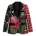 Personalised Australia Waratah And Superb Fairywren Blazer Aboriginal Art - Aussie Hoodie