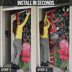 Personalised Australia Waratah And Superb Fairywren Door Cover Aboriginal Art - Aussie Hoodie