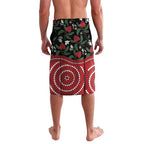 Personalised Australia Waratah And Superb Fairywren Lavalava Aboriginal Art