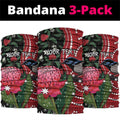 Personalised Australia Waratah And Superb Fairywren Neck Gaiter Aboriginal Art - Aussie Hoodie