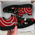 Personalised Australia Waratah With Superb Fairywren Sneakers Aboriginal Art