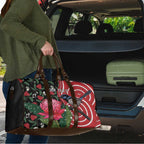 Personalised Australia Waratah And Superb Fairywren Travel Bag Aboriginal Art - Aussie Hoodie