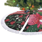 Australia Waratah And Superb Fairywren Tree Skirt Aboriginal Art - Aussie Hoodie