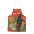 Personalised Australia Banksia And Black Cockatoo Apron Aboriginal Art - Aussie Hoodie