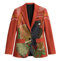 Personalised Australia Banksia And Black Cockatoo Blazer Aboriginal Art - Aussie Hoodie