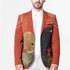 Personalised Australia Banksia And Black Cockatoo Blazer Aboriginal Art - Aussie Hoodie