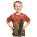 Personalised Australia Banksia And Black Cockatoo Kid T Shirt Aboriginal Art