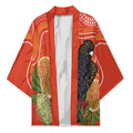 Personalised Australia Banksia And Black Cockatoo Kimono Aboriginal Art - Aussie Hoodie