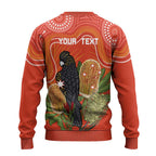 Personalised Australia Banksia And Black Cockatoo Ugly Christmas Sweater Aboriginal Art - Aussie Hoodie