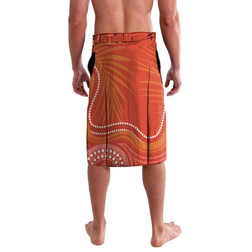 Personalised Australia Banksia And Black Cockatoo Lavalava Aboriginal Art